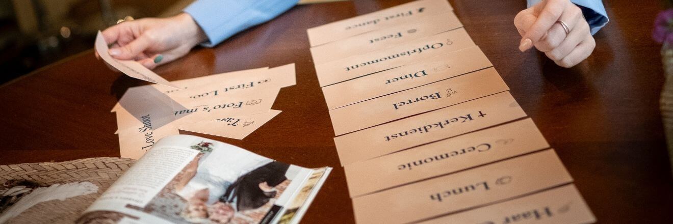 Planning bruiloft voorbereiding